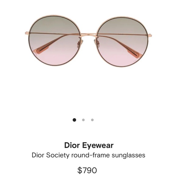 *SOLD* Dior Society 2f Round Studded sunglasses - Picture 1 of 8